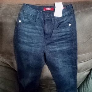 Guess jeans, high rise skinny, size 24, navy